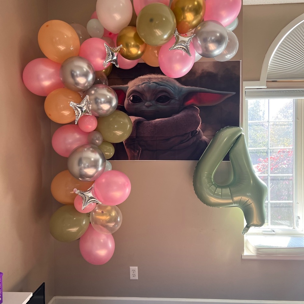 Baby yoda backdrop